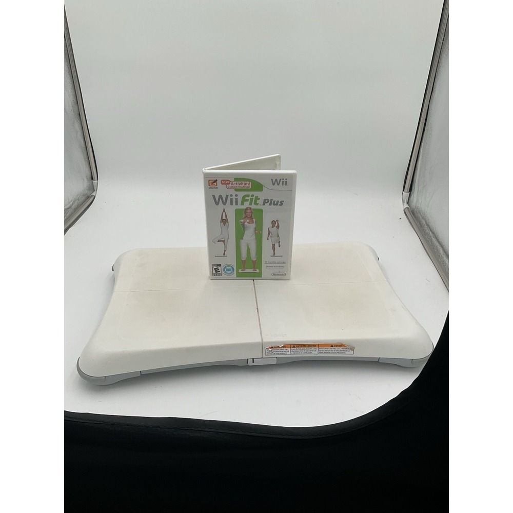 Nintendo Wii Fit Plus Wii Game + Wii Balance Board Bundle NTSC-U/C (2009)